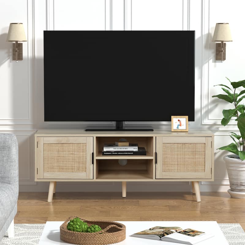 Anmytek 47" Modern TV Stand Entertainment Center Media Console Table for up to 65" TV - 47 inches in width