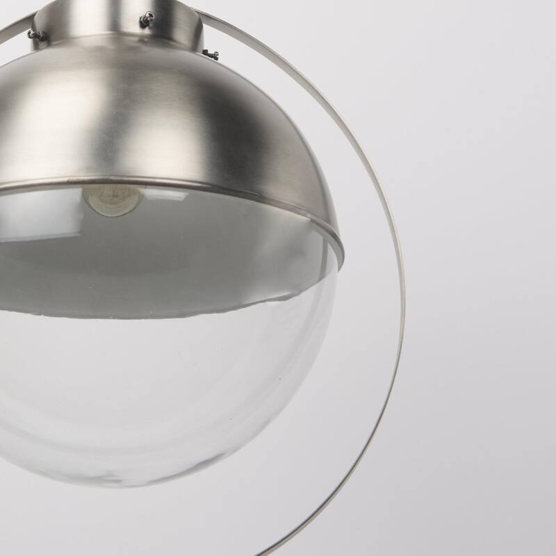 Leighton 15.0L x 15.0W x 20.0H Antique Nickel Pendant Light - 15.0L x 15.0W x 20.0H