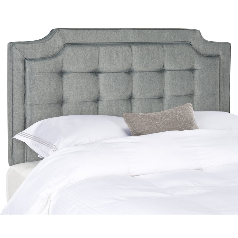 SAFAVIEH Shanika Taupe Upholstered Tufted Headboard (King)