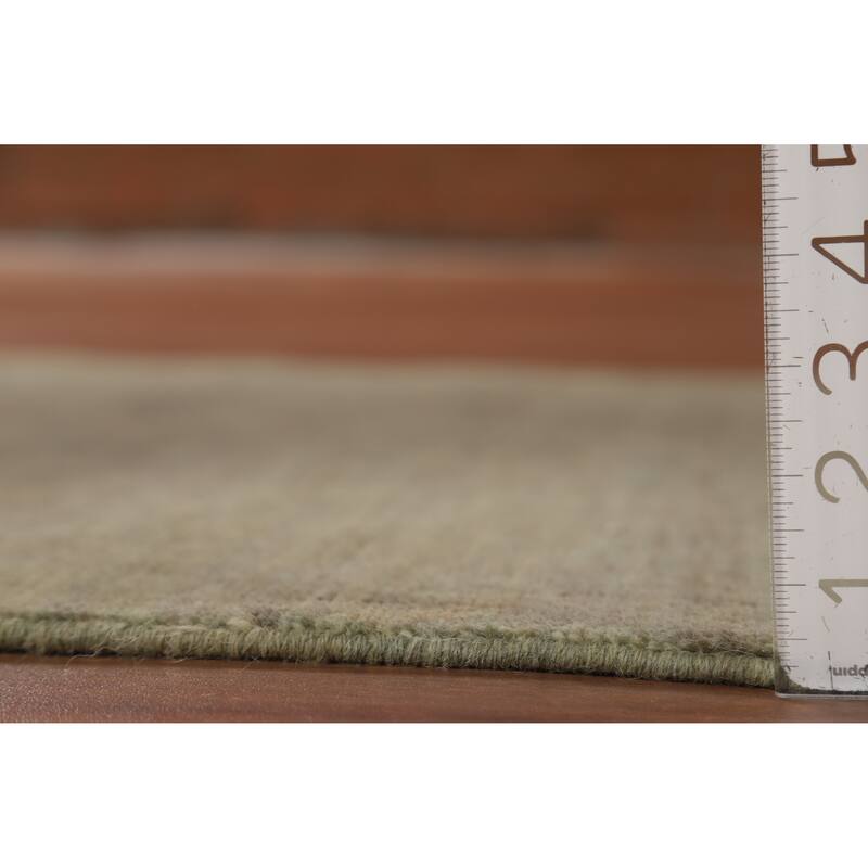 Modern Gabbeh Oriental Foyer Rug Stripe Hand-Knotted Wool Carpet - 3'3"x 5'1"