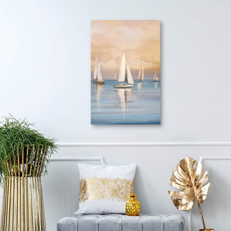 Gentle Sails by Studio Arts Canvas Art Print