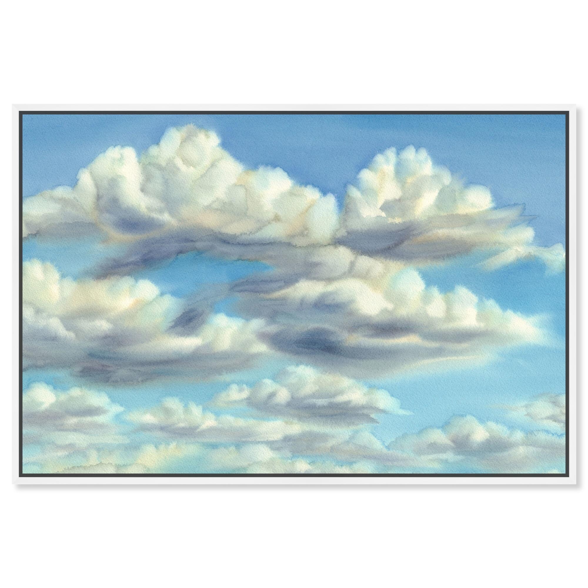 Cotton Clouds Canvas Countryside Wall Art by Art Remedy
