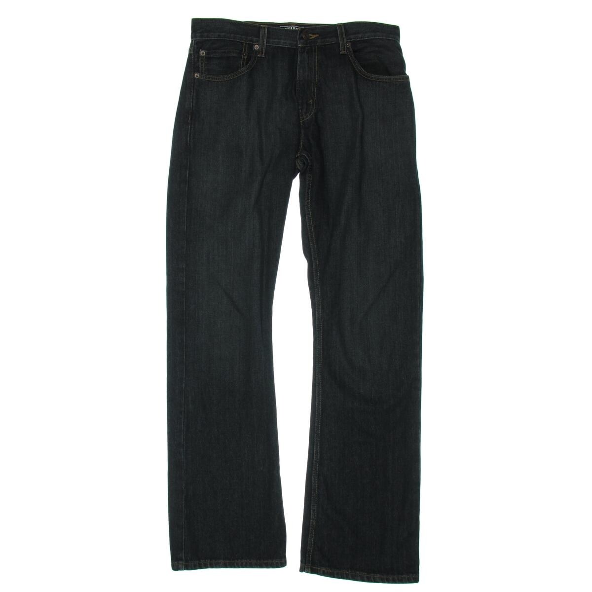 black bootcut levi jeans mens