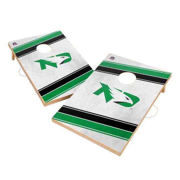 slide 2 of 5, North Dakota Fighting Hawks 2x4 Tailgate Cornhole Boards Include Carrying Case