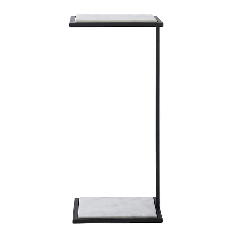 Renwil Danica Indoor Steel Table, Matte Black