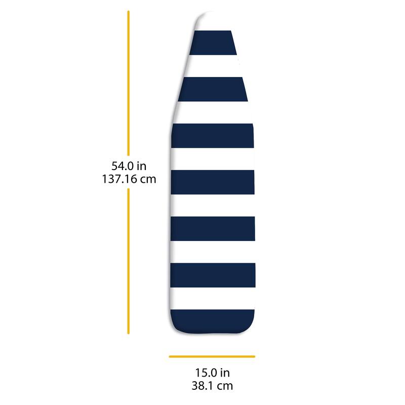 Whitmor Standard Scorch Resistant Ironing Board Cover and Pad - Navy Stripe