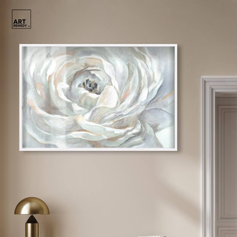 Powdery Peony Shadowbox by Art Remedy