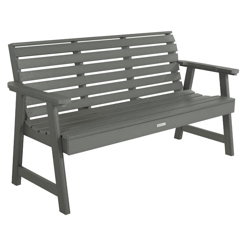 HIGHWOOD Weatherly 5-foot Eco-friendly Synthetic Wood Garden Bench - Coastal Teak