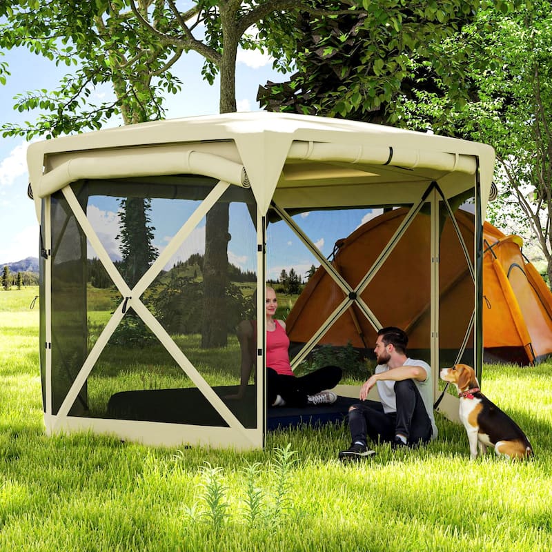 Oxford Fabric Pop-Up Gazebo Tent for 10-12 Persons