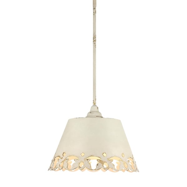 slide 2 of 2, Golden Lighting 0883-3P Eloise 3 Light 16" Wide Pendant Antique Ivory