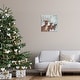 preview thumbnail 9 of 8, Stupell Winter Reindeer Holiday Landscape Canvas Wall Art by Ruane Manning