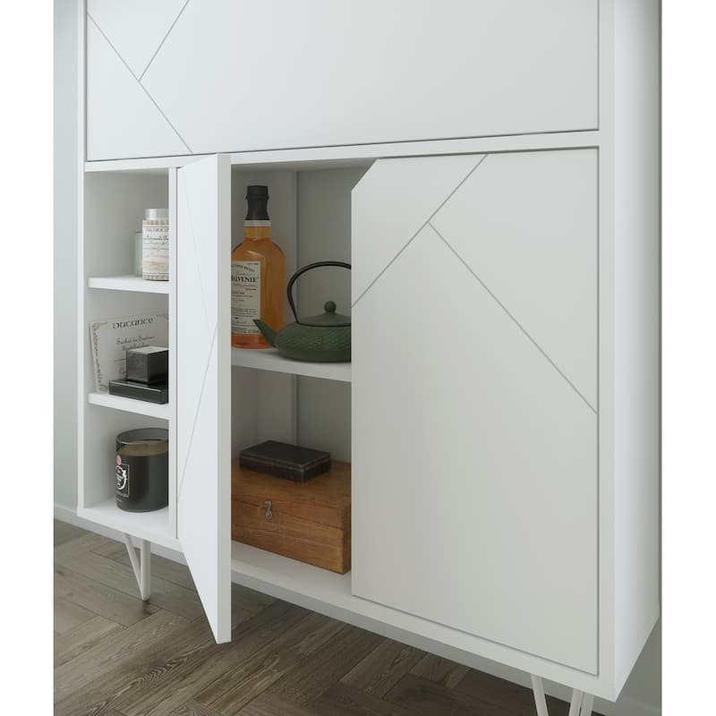 Nexera Slim Secretary Desk