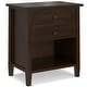 preview thumbnail 33 of 54, WYNDENHALL Norfolk 24 inch Wide Transitional Bedside Nightstand Table - 24 Inches wide
