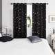 preview thumbnail 6 of 54, Deconovo Gold Star Foil Room Darkening Curtains for Kids 2 Panels