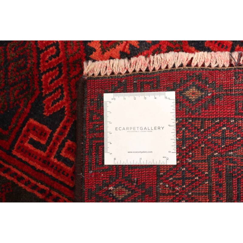 ECARPETGALLERY Hand-knotted Teimani Red Wool Rug - 2'8 x 4'9