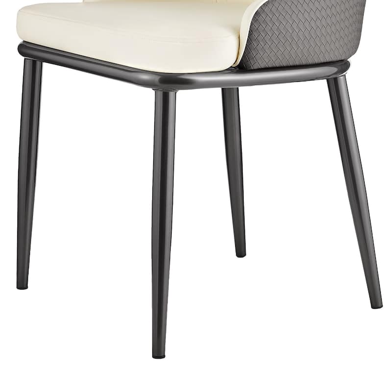 Faux Leather Upholstered Dining Chairs, Set of 4 - 18.1"W x 21.3"W x 36.6"H