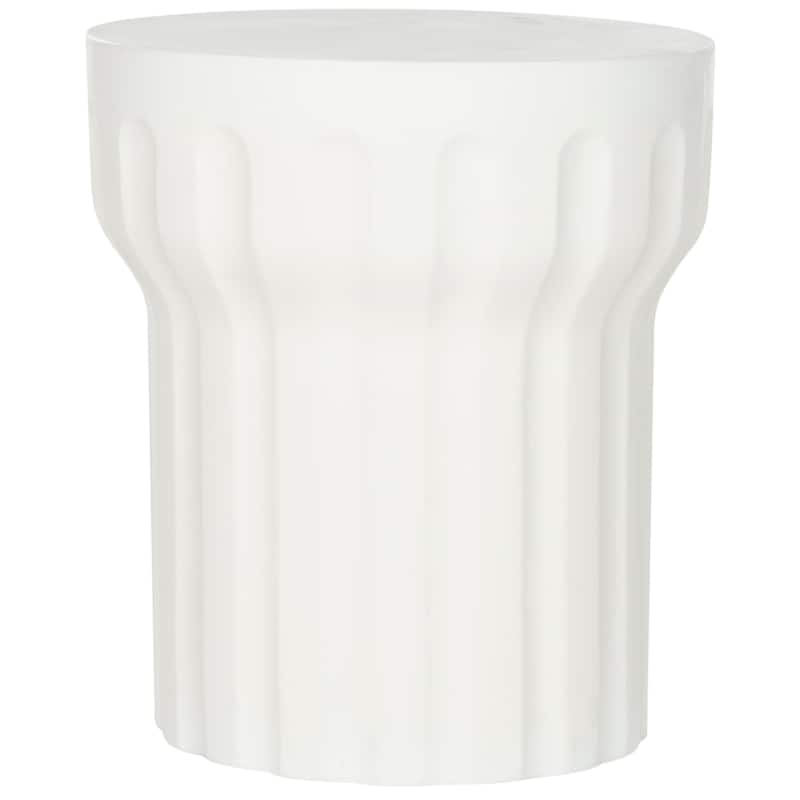 SAFAVIEH Ulya Concrete Indoor/ Outdoor Accent Table - 15.7" x 15.7" x 17.7" - 16Wx16Dx18H - Ivory