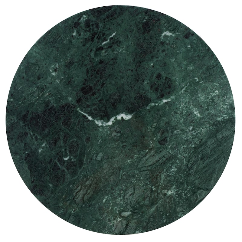SAFAVIEH Couture Ghicu Tall Round Marble Accent Table - 22 In W x 21 In D x 24 In H - 21"W x 21"D x 24"H