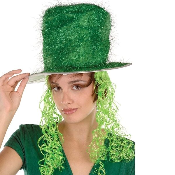 Fun Tinsel Green Wig One Size