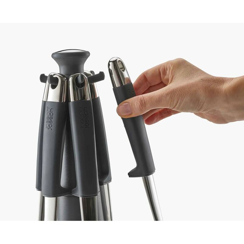 Joseph Joseph Elevate Steel 5-piece Utensil Set with Carousel