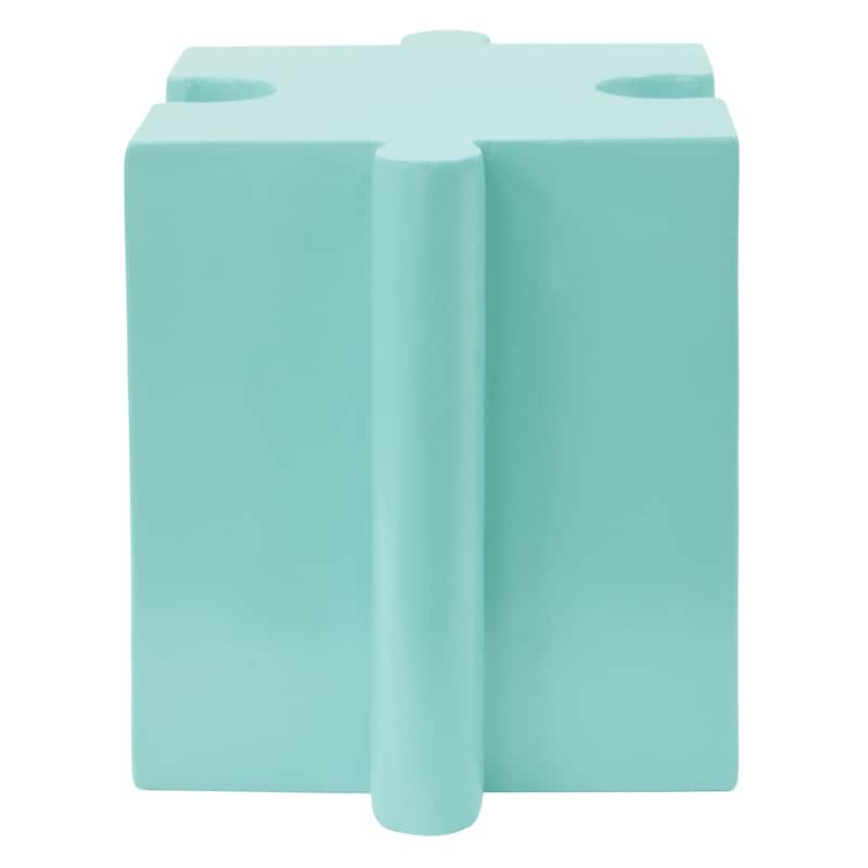 Roomfitters Puzzle Art Side Table, Modular Concave MGO Accent Table for Indoor & Outdoor