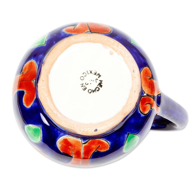 Novica Handmade Hidalgo Fiesta Ceramic Pitcher