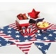 preview thumbnail 4 of 2, Star Shaped Patriotic 4th of July Dish Set of 3 - 7.87 x 7.68 x 2.36