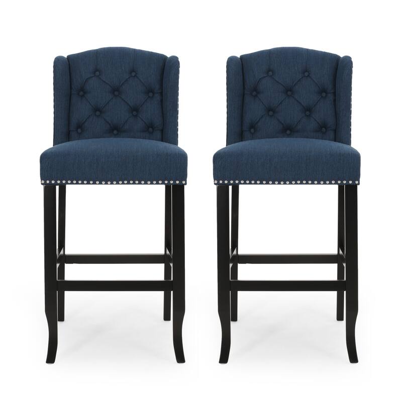 Foxwood Wingback Retro Bar Stools (Set of 2) by Christopher Knight Home