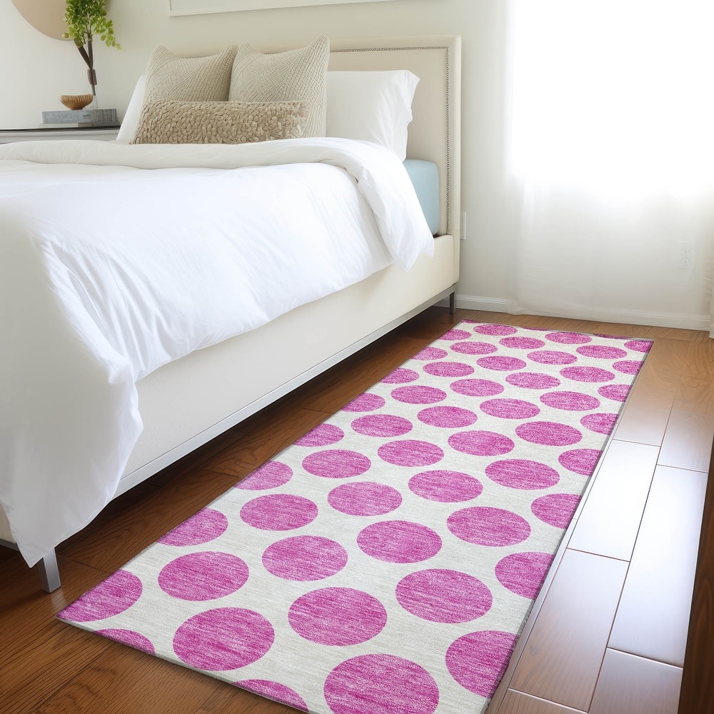 Premium Washable Super Soft Geo Dots Mayfield Rug