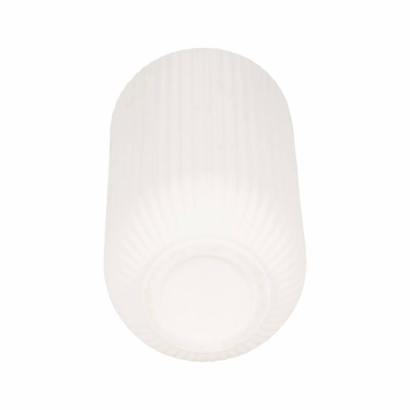 Sagebrook Home Ceramic Ridged Vase Classic Decorative Vase for Home or Office Flower Display
