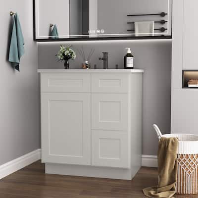 30-inch Bathroom Cabinet with Soft-Close Doors, Versatile Storage, and Waterproof MDF