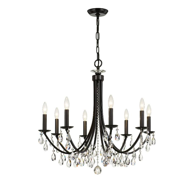 Crystorama Lighting Group Bridgehampton 8 Light 28" Wide Crystal