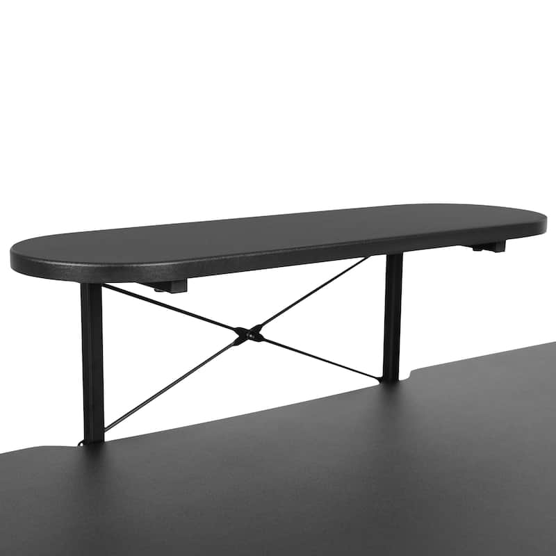 Gaming Desk with Cup Holder, Headphone Hook, and Monitor/Smartphone Stand