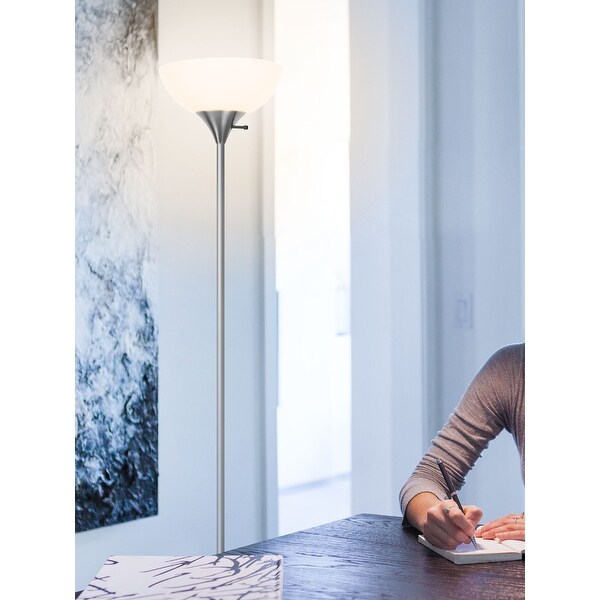 Silver uplighter floor lamp on sale