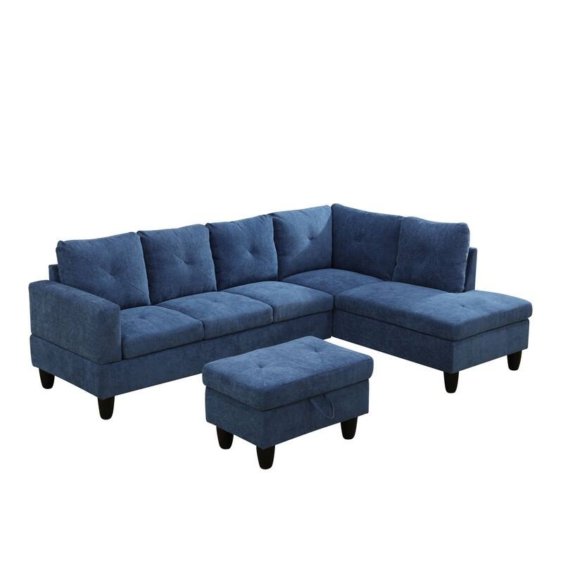 Ergonomic Sofa with Storage, Durable and Comfortable