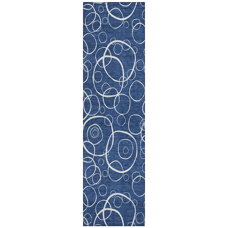 Machine Washable Indoor/ Outdoor Contemporary Nexus Chantille Rug