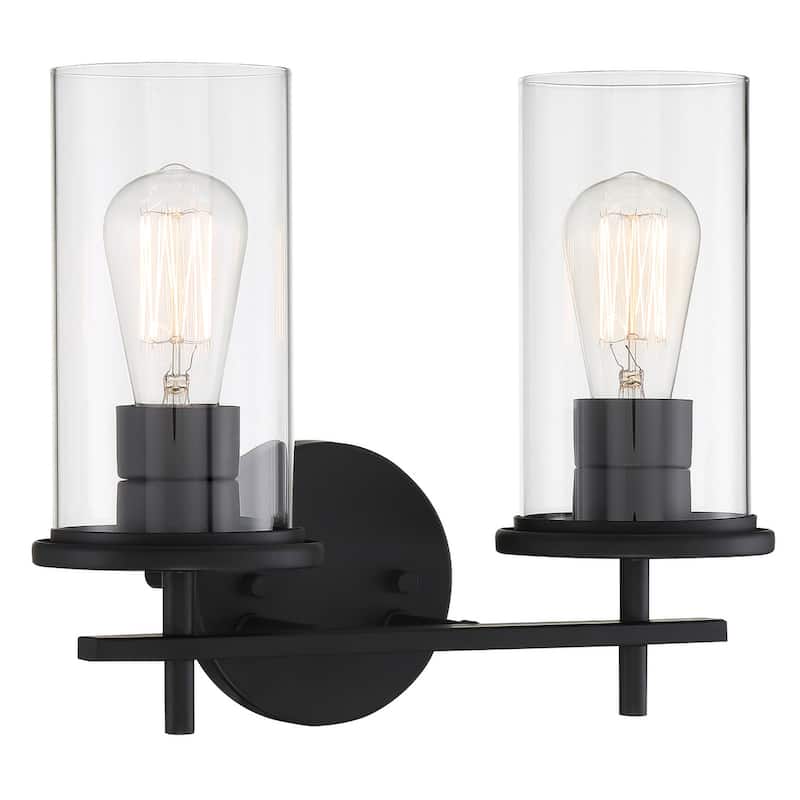 Minka Lavery Haisley 2 Light 13" Wide Bathroom Vanity Light - Coal