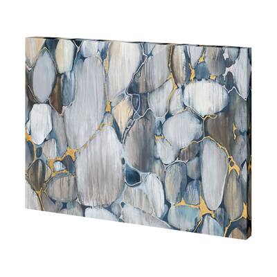 River Rocks (35 x 28) Canvas Art Print
