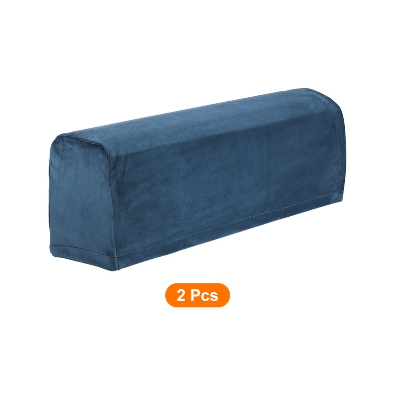 2 Pcs Couch Sofa Armrest Covers for Chairs Sofas Arm - Navy Blue