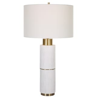 Uttermost Ruse Whitewashed Table Lamp - 16 W X 30 H X 16 D (in)