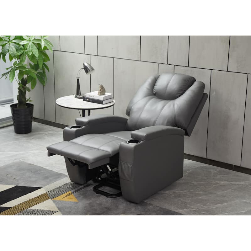 Power Lift Recliner Chair PU Leather for Elderly