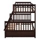 preview thumbnail 14 of 15, Artsy Twin-Over-Full Bunk Bed with Ladders and Two Storage Drawers, Maximized space, Solid Construction, Espresso