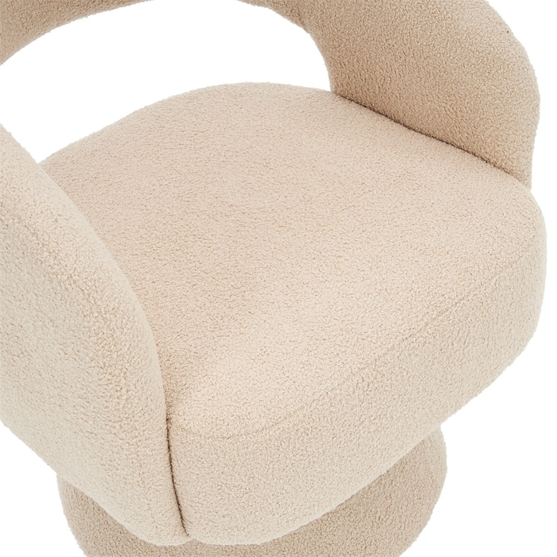 Swivel Accent Chair Armchair,Round Barrel Chair in Fabric,velvet