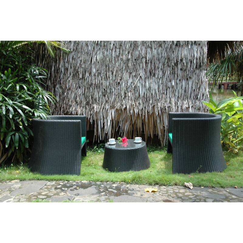 Dining Set 3 Piece - Old World Style Table & Chairs for Kitchen or Dining Room