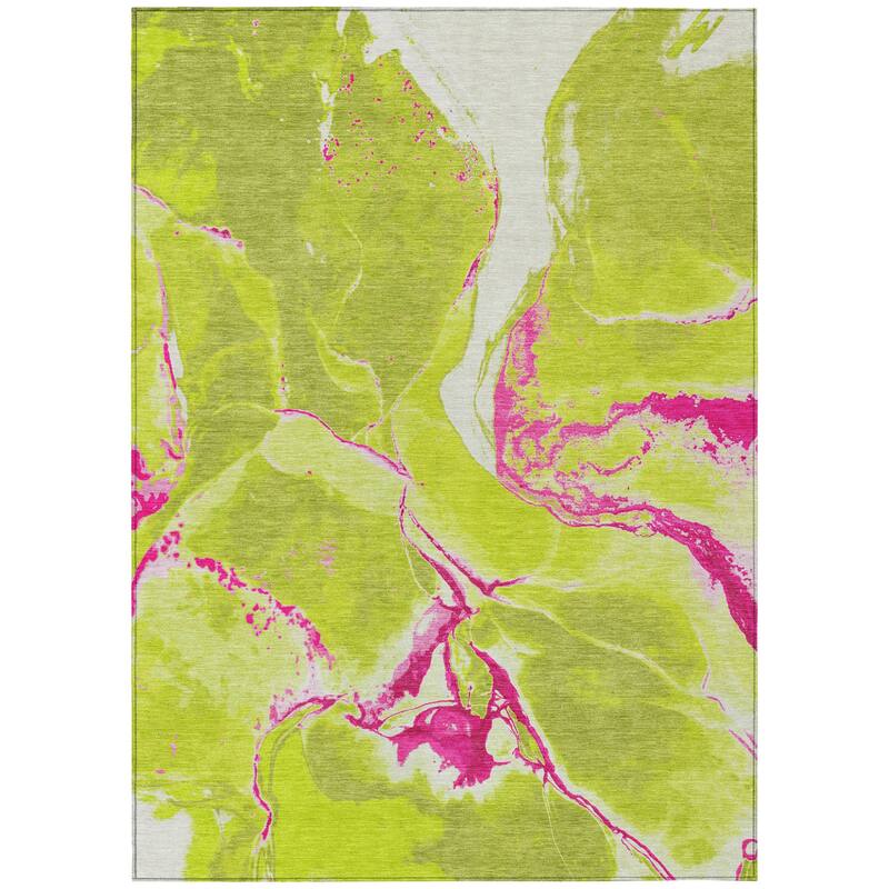 HomeRoots Abstract Transitional Rectangle Outdoor Rug