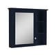 preview thumbnail 61 of 95, Modern Surface Mount Solid Wood Framed Medicine Cabinet With Mirror and Shelves