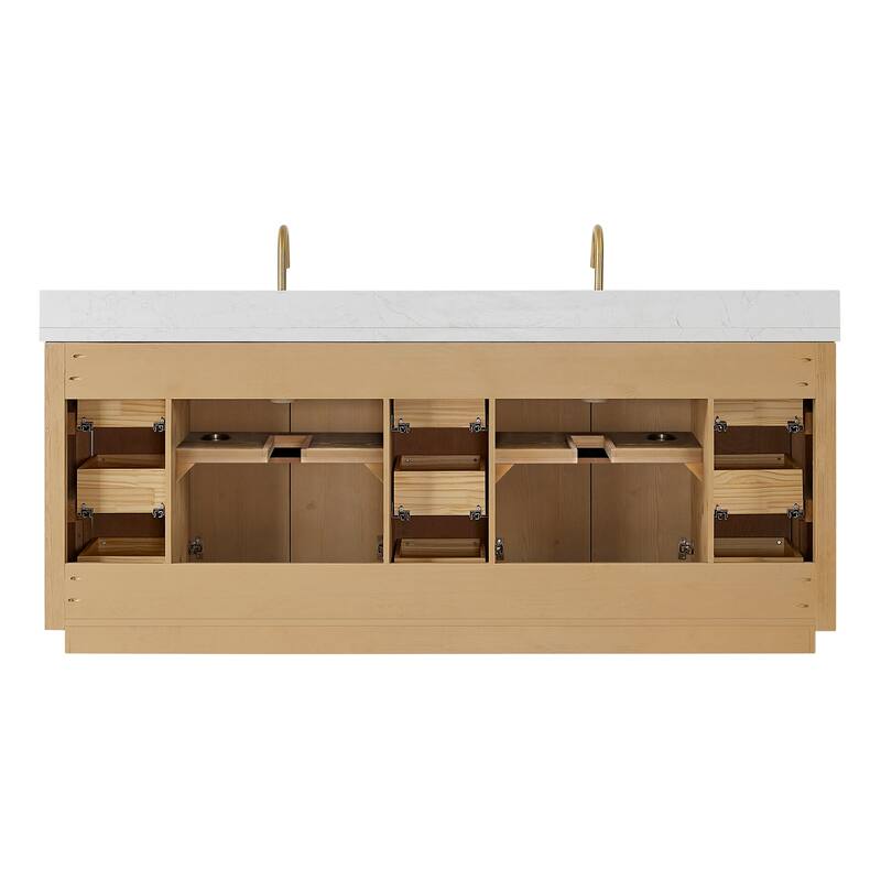 Cadiz Bath Vanity with Composite Stone Top and Mirror