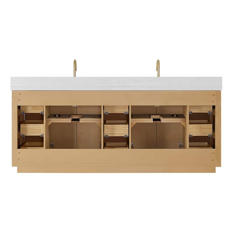 Cadiz Bath Vanity with Composite Stone Top without Mirror