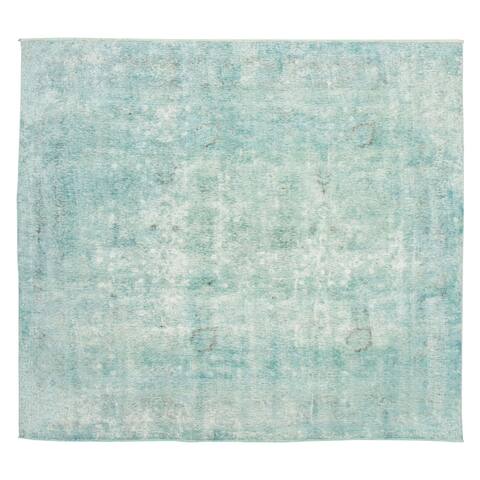 ECARPETGALLERY Hand-knotted Color Transition Teal Wool Rug - 10'0 x 9'0