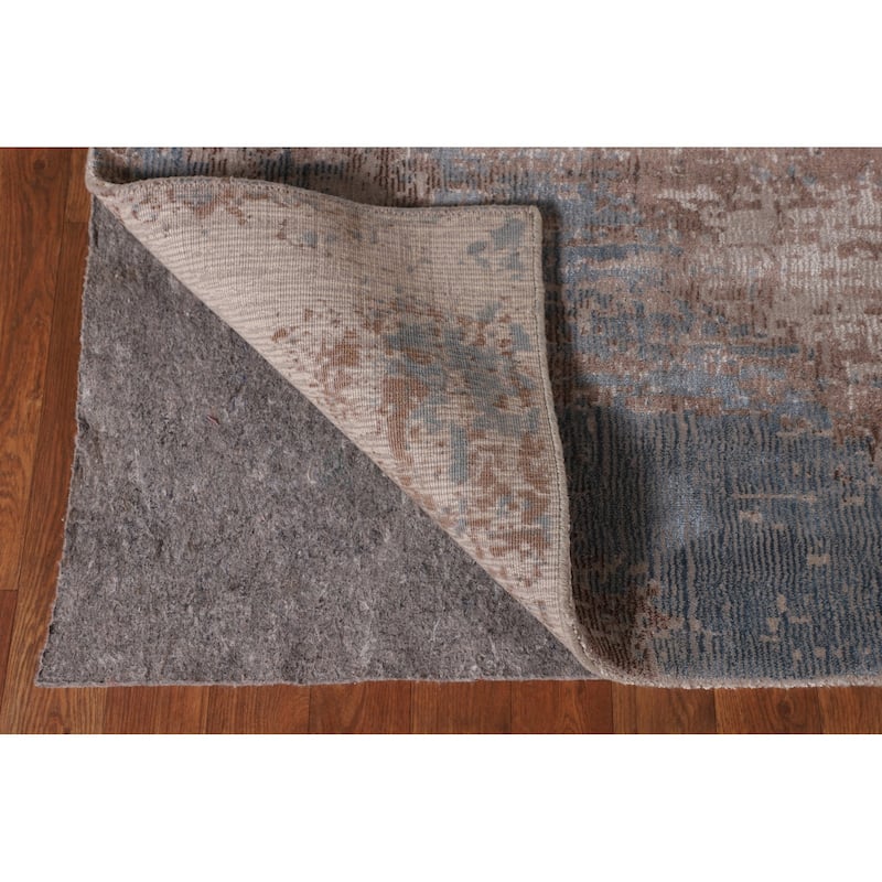 Abstract Modern Area Rug Hand-Knotted Wool Carpet - 5'3" x 6'10"